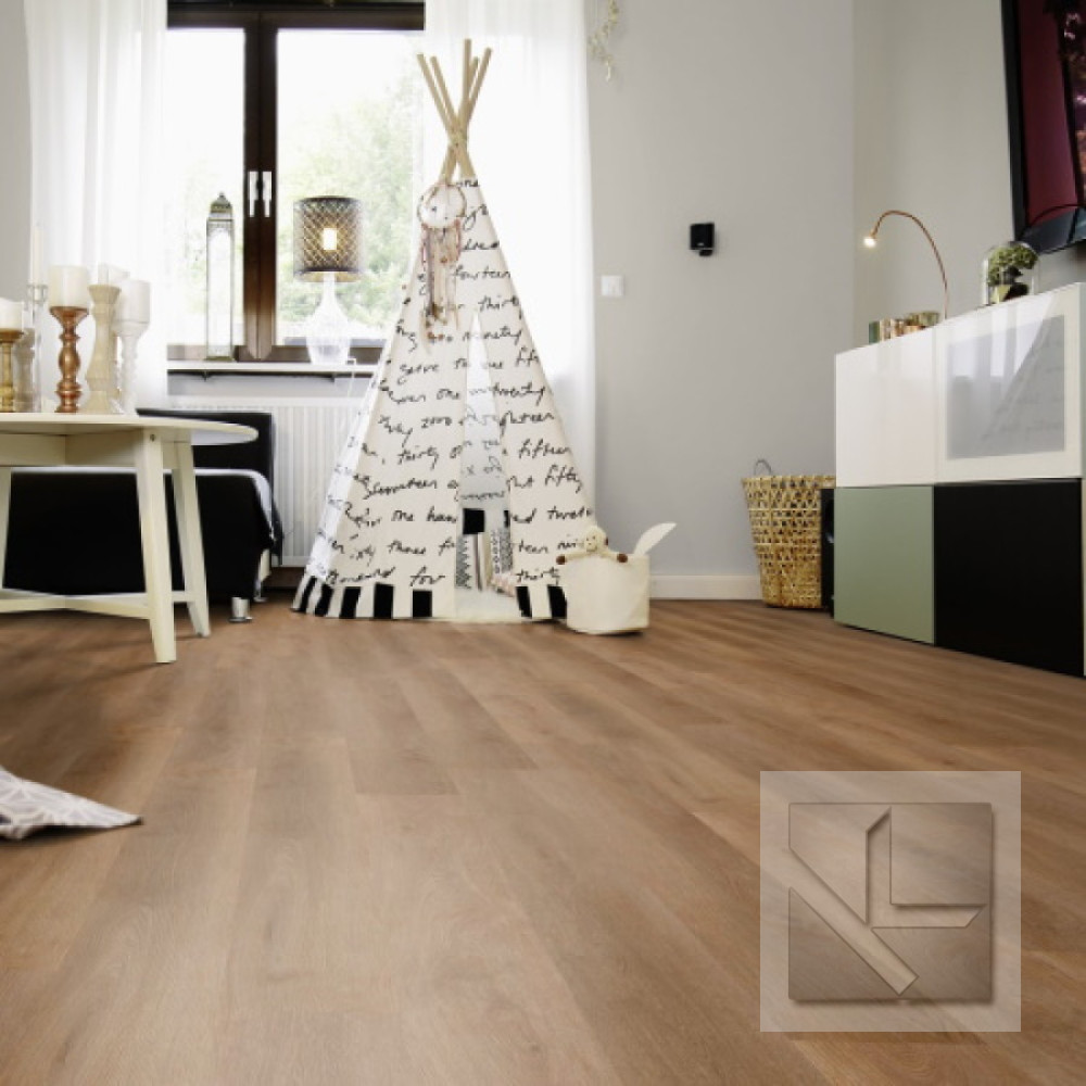 Кварц вінілова плитка для підлоги Wineo 400 DB Wood Balanced Oak Brown DB285WL